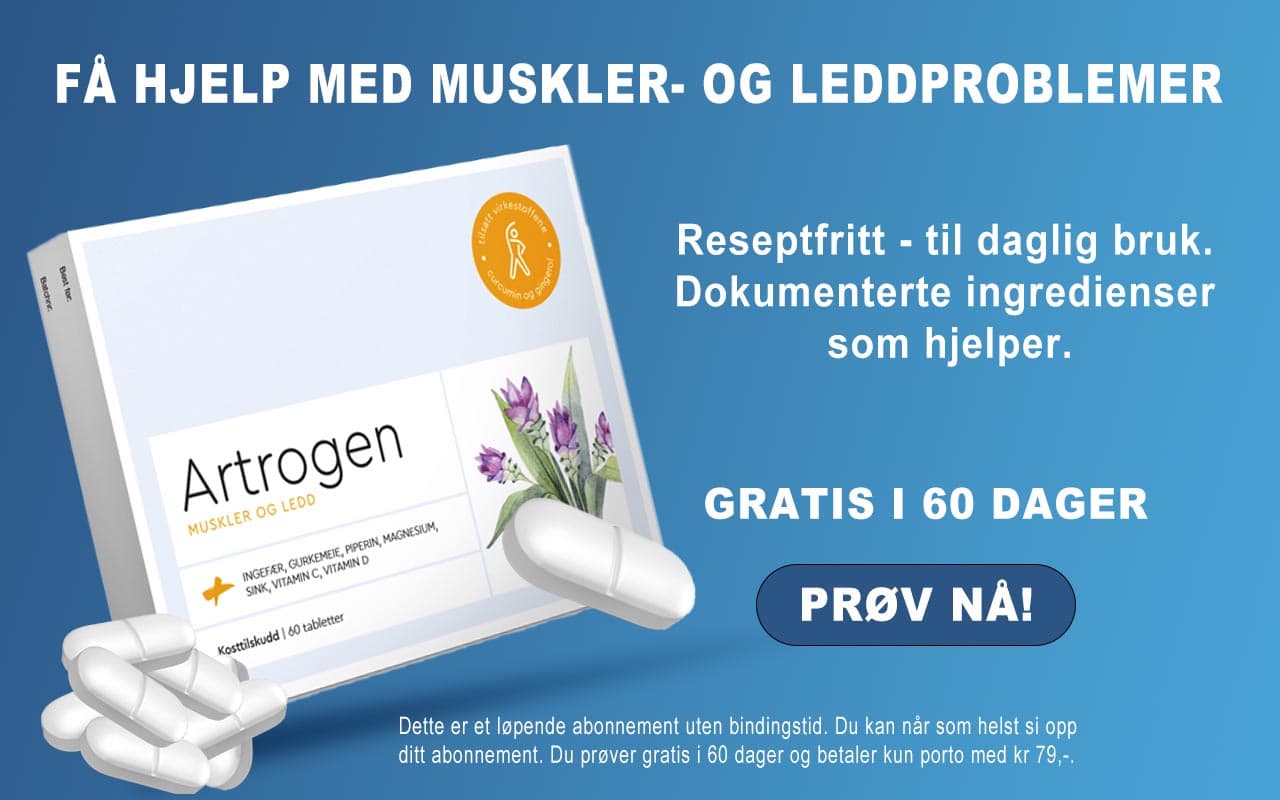 Artrogen — 60 dager gratis for ledd og muskler