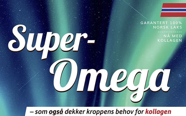 Super Omega-3 med Kollagen — Norsk laks omega-3 + kollagen
