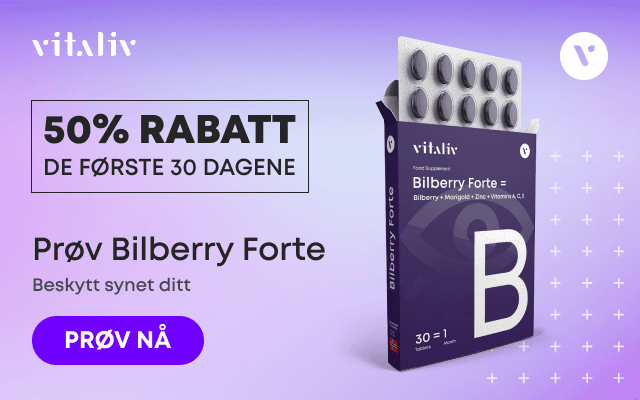 Vitaliv Bilberry — Blåbær for øyehelsen