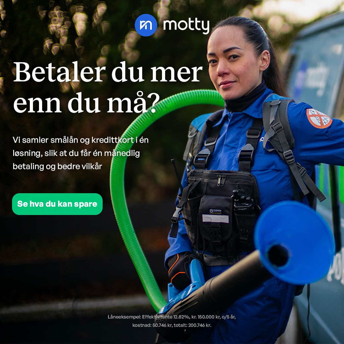 Motty Refinansiering — Refinansier gjelden din